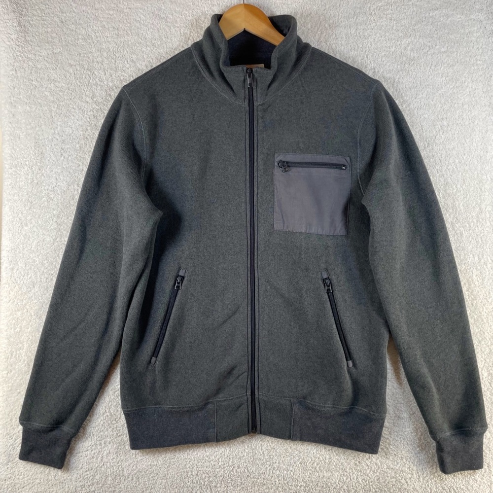 j crew the sporting life sweater knit fleece zip jacket M SLIM heritage gorpcore